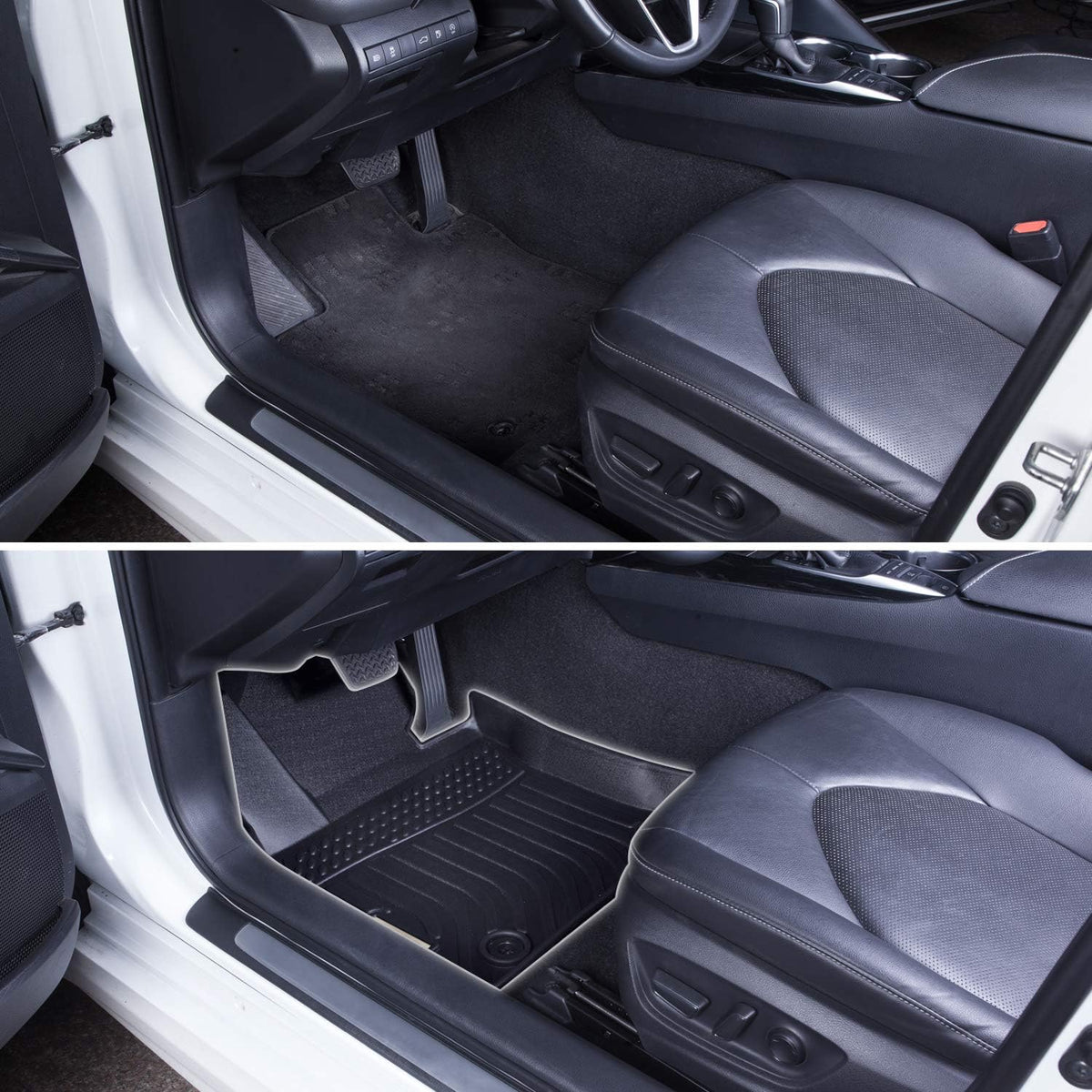 Black Floor Mats Liners Front Rear Custom Fit B679836