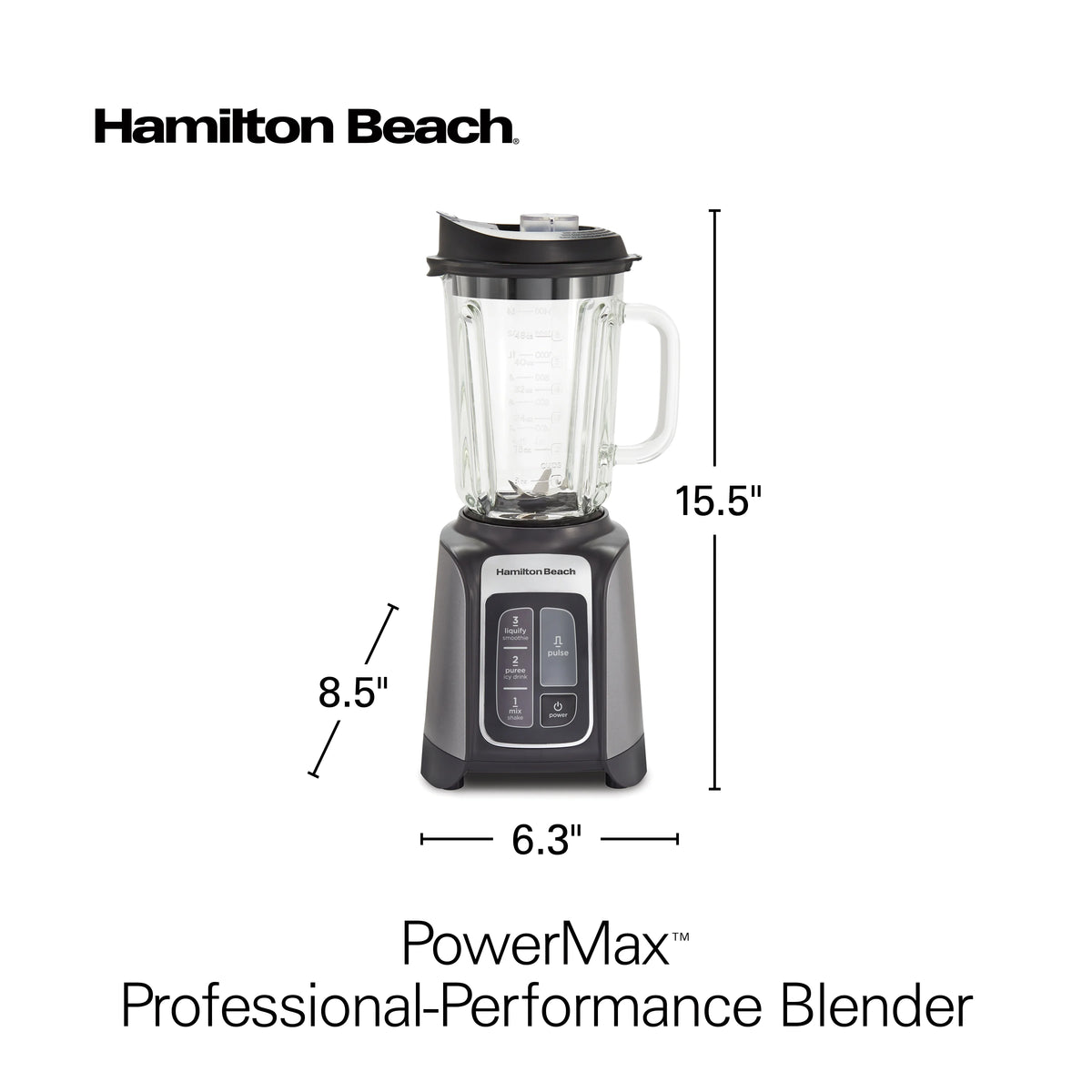 48oz BPA-Free Glass Jar Blender S95737