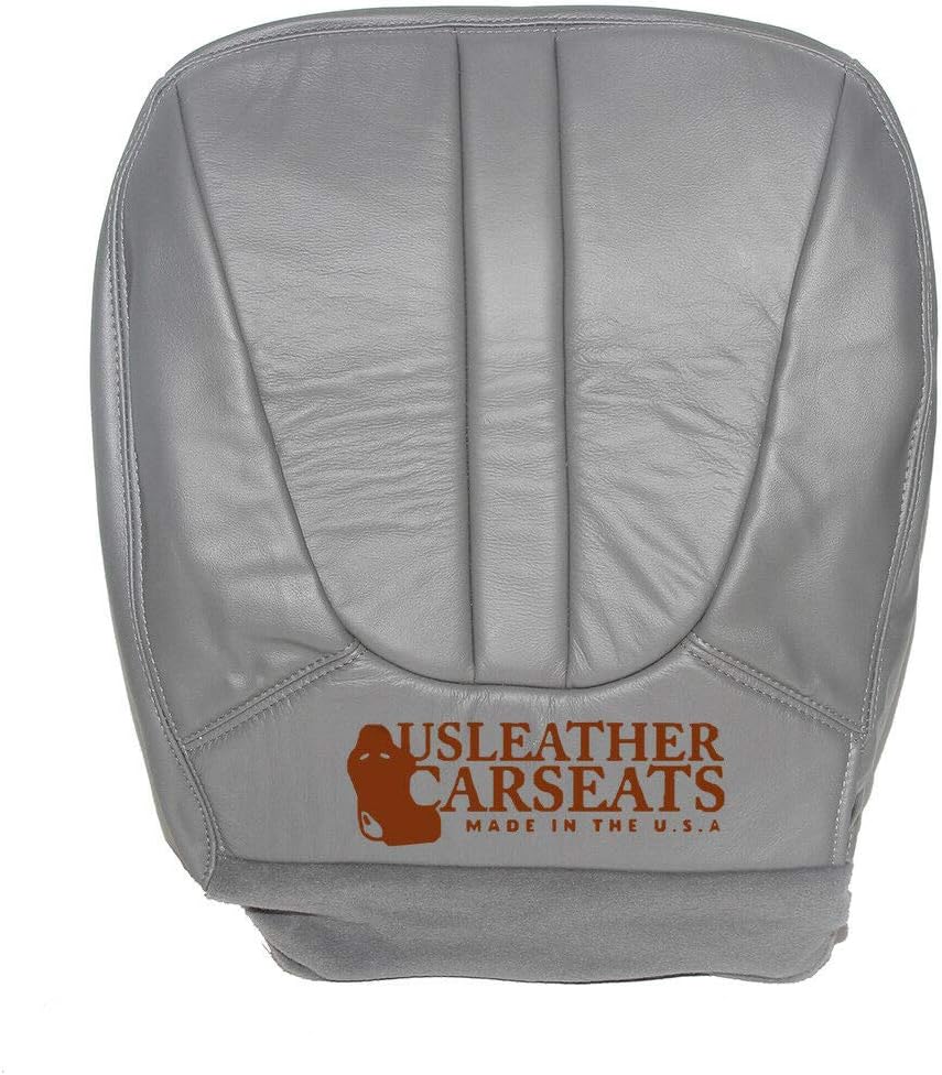 Gray Leather Driver Bottom Seat Cover M1180
