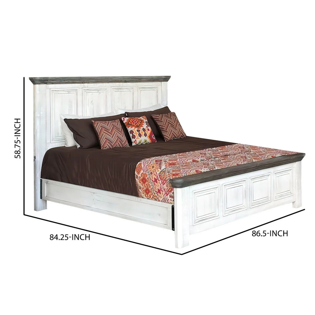 King Size Bed with Headboard and Footboard Y70713