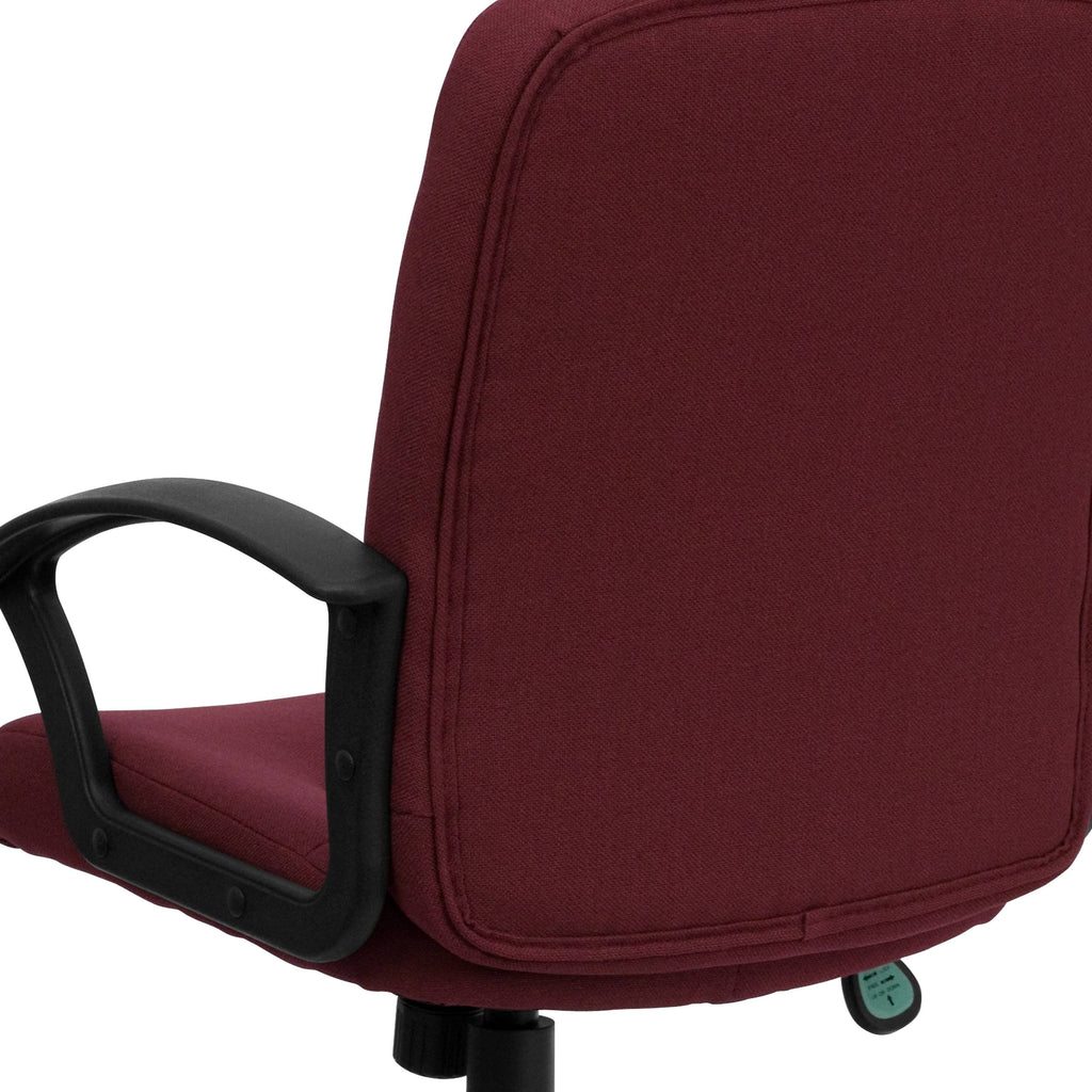 Navy Fabric Executive Swivel Office Chair with Nylon Arms E950