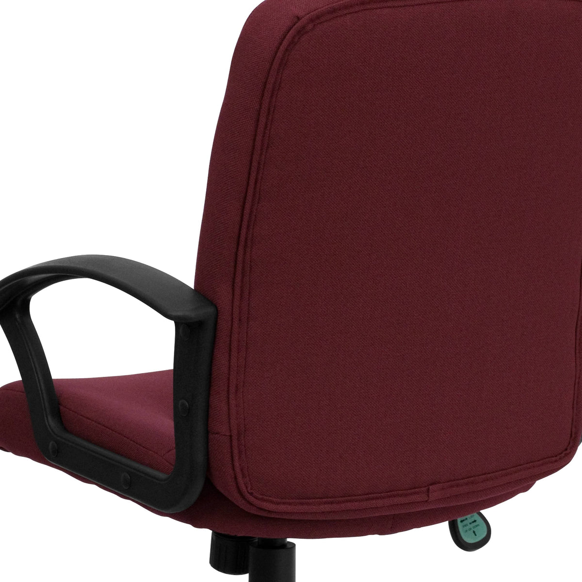 Navy Fabric Executive Swivel Office Chair with Nylon Arms E950