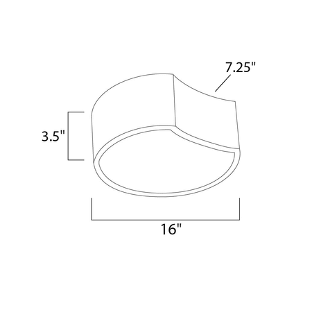 Matte White LED Flush Mount O546114