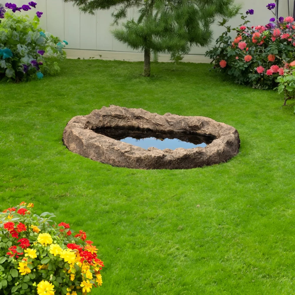 Faux Rock Fiberglass Garden Water Pond I831398