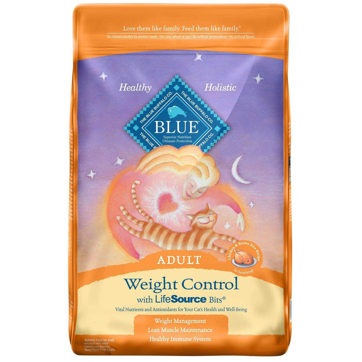Blue Weight Control Adult Cat Dry Food E708