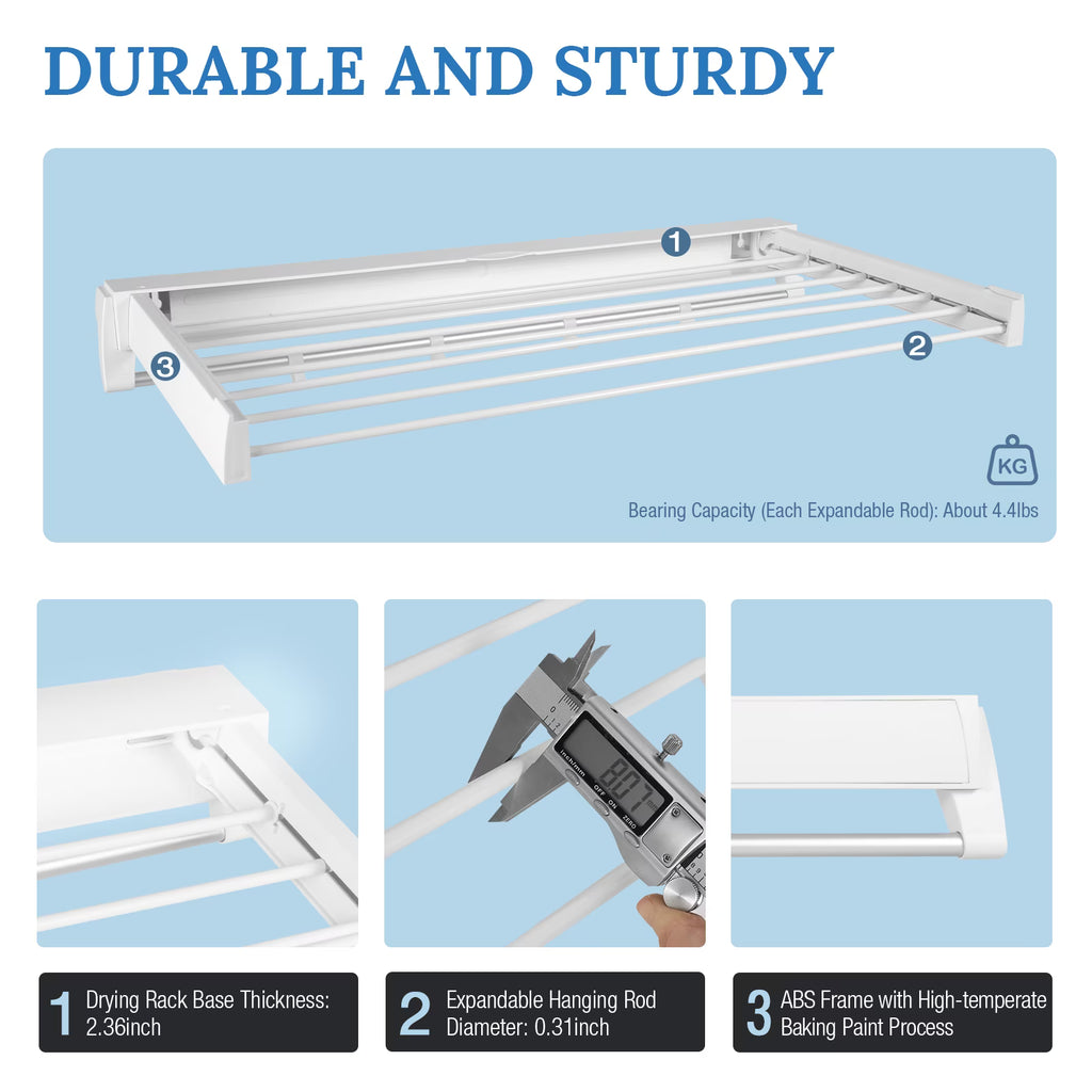 Wall Mounted Retractable Drying Rack M522