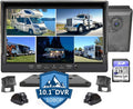 10.1 inch 1080P 4 Split Backup Camera Monitor with Built-in Recorder V702967