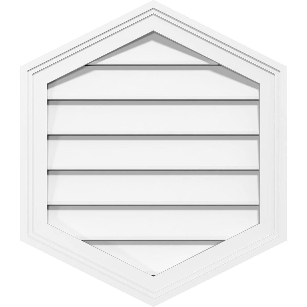 42x22W x 38x22H PVC Gable Vent Q362582