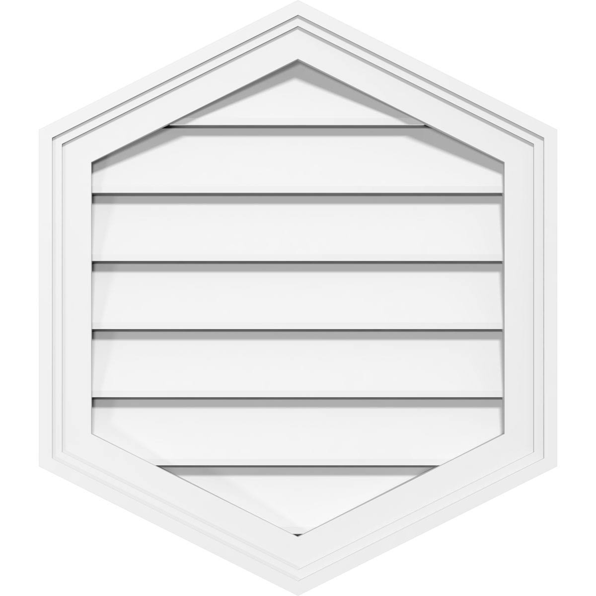 42x22W x 38x22H PVC Gable Vent Q362582