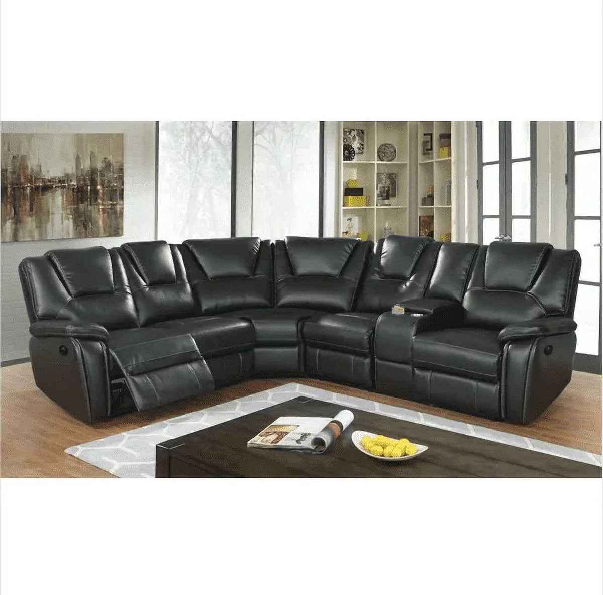 5 Piece Sectional Sofa with 2 Power Recliners G1127