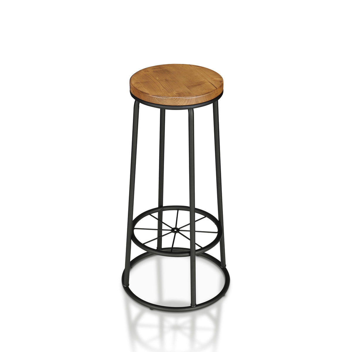 Rustic Metal Barstools Set of 2 A767