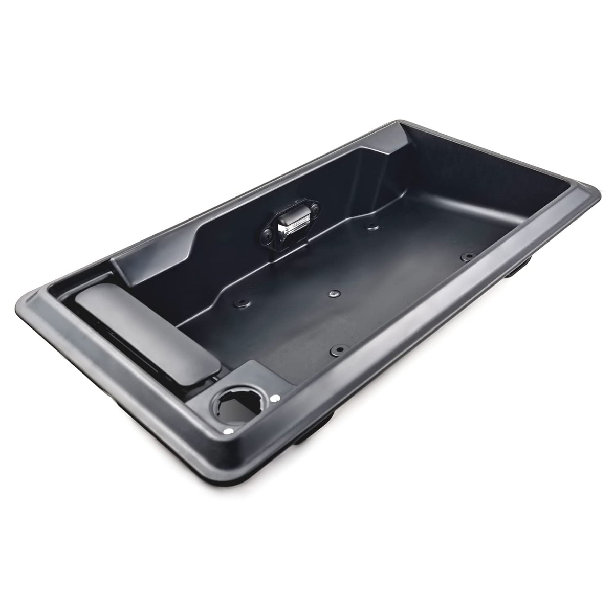 Right Side Rear Exterior Cargo Door Handle & License Plate Housing Frame Bracket for 08-21 Ford E150 E250 E350 E450, Pack of 2 W991