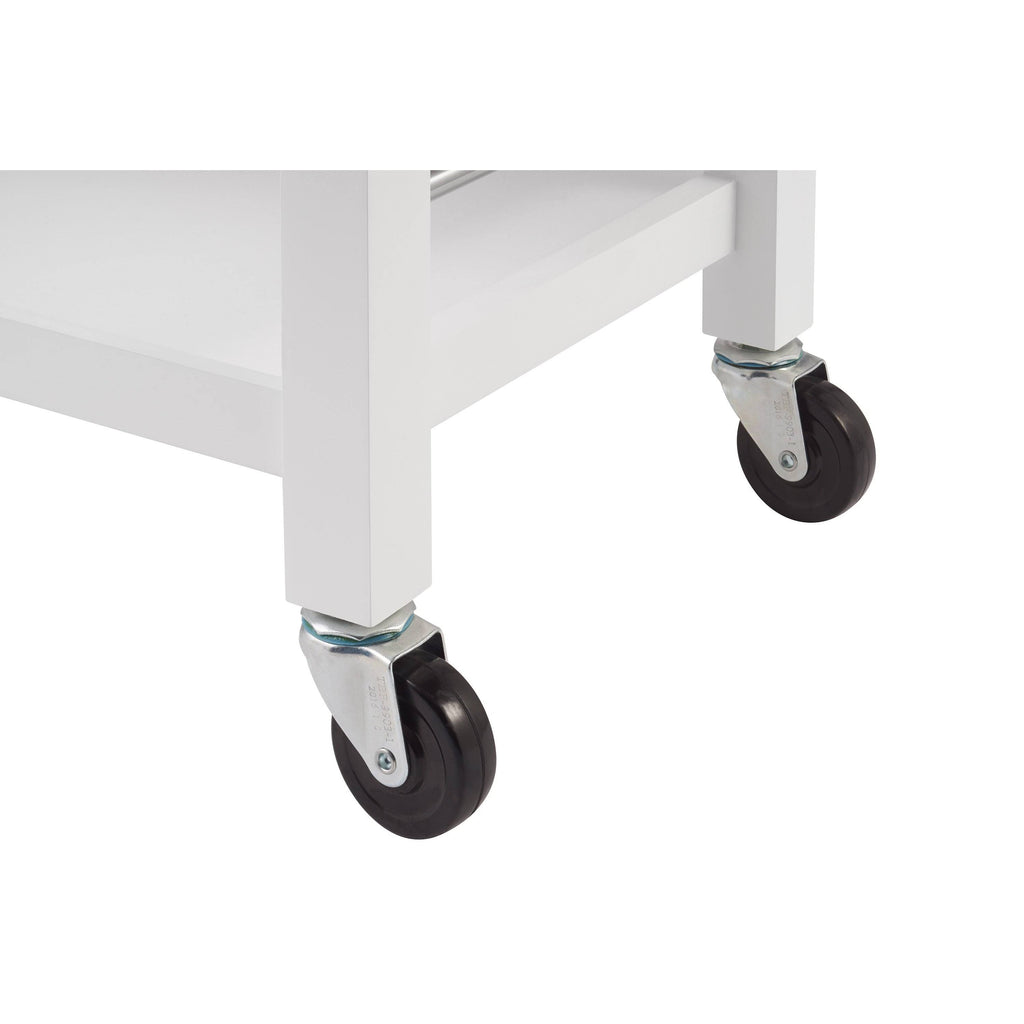 White Wood Kitchen Cart G39540