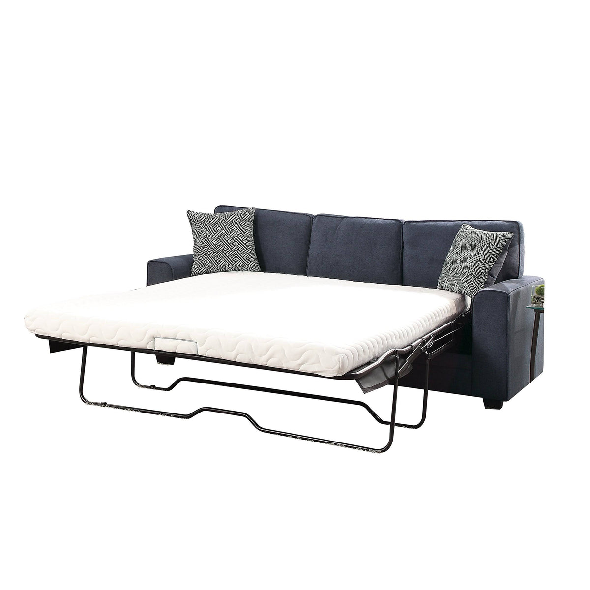 Blue Fabric Loveseat with Sleeper N915706