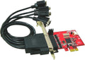 4 Port RS232 PCI Express Serial Adapter Card with Power Output, Pack of 2 O6345