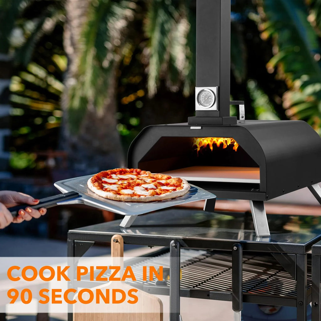 13 Wood Fired Stainless Steel Pizza Oven with Pizza Stone C814