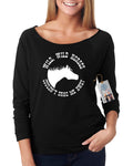 Off Shoulder French Terry Top & Magnet E1464