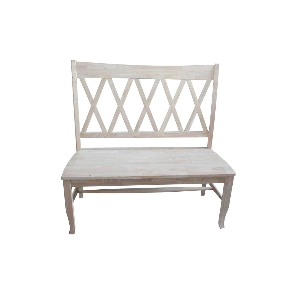 Double X-Back Bench C6151