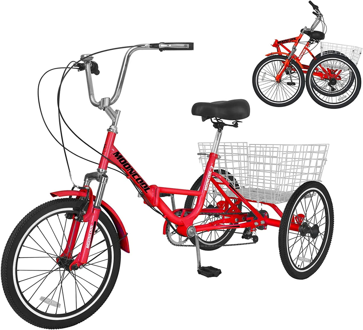 20/24/26 inch 7 Speed Adult Tricycles with Big Basket Z83076