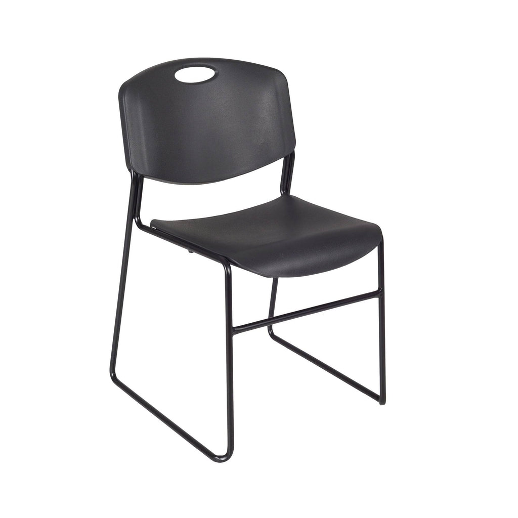 Mahogany Height Adjustable Mobile Classroom Table with 2 Stack Chairs L16131