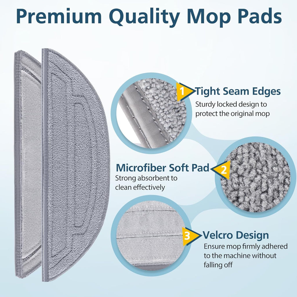 6 Pack Mop Pads for Robot Vacuum Cleaner J7471