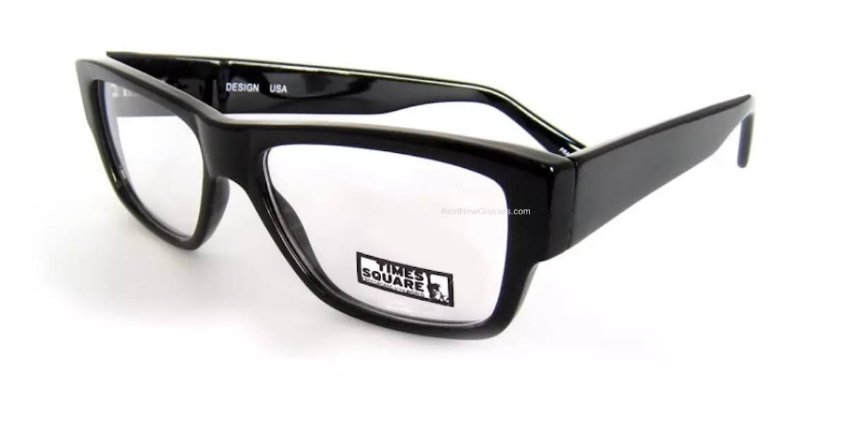 Brown Stripes Plastic Eyeglasses Q872