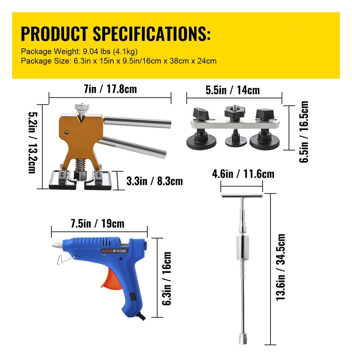 60 Pcs Paintless Dent Repair Tools U8681