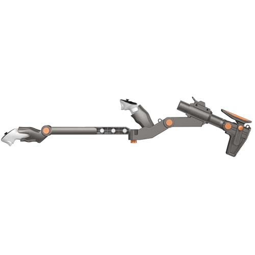 Adjustable Gunstock for Meta Quest 2 Quest 3 Quest 3S Quest Pro with Quick Magnetic Attachment Cheek Pad (Gunmetal Gray) L406