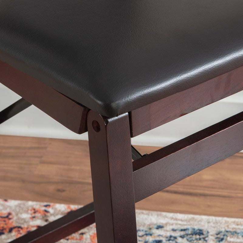 Dark Brown Folding Counter Stool D8154