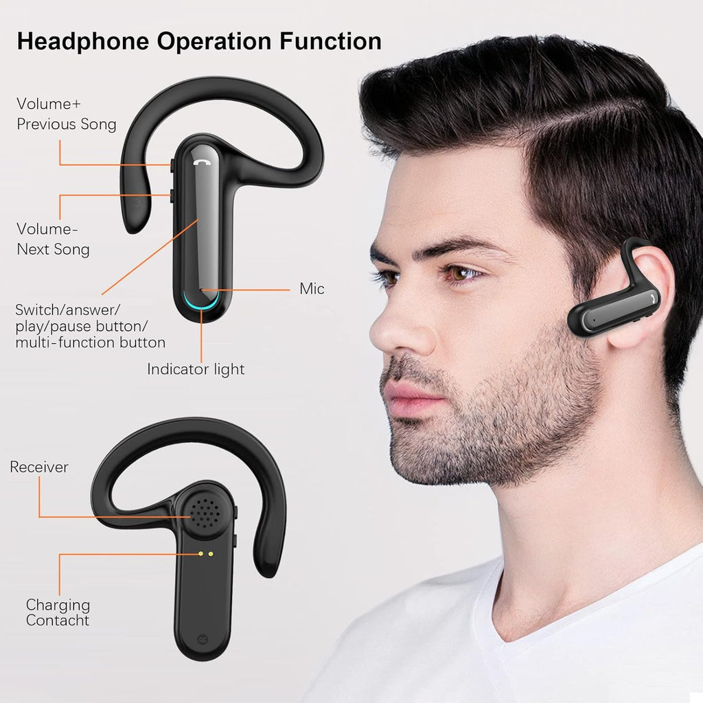 Open Ear Wireless Earbuds with Earhooks and Charging Case S219