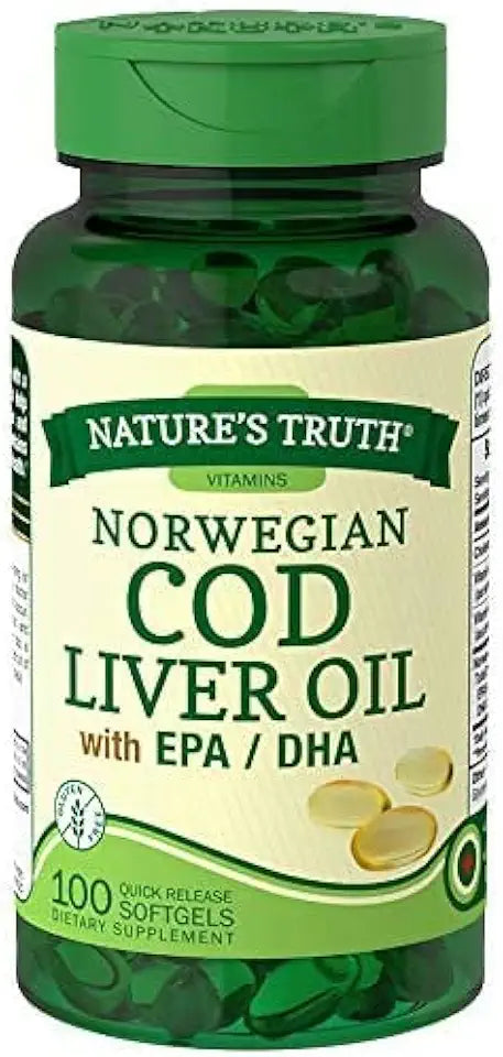 Cod Liver Oil Dietary Supplement 100 Softgels Pack of 5 S295