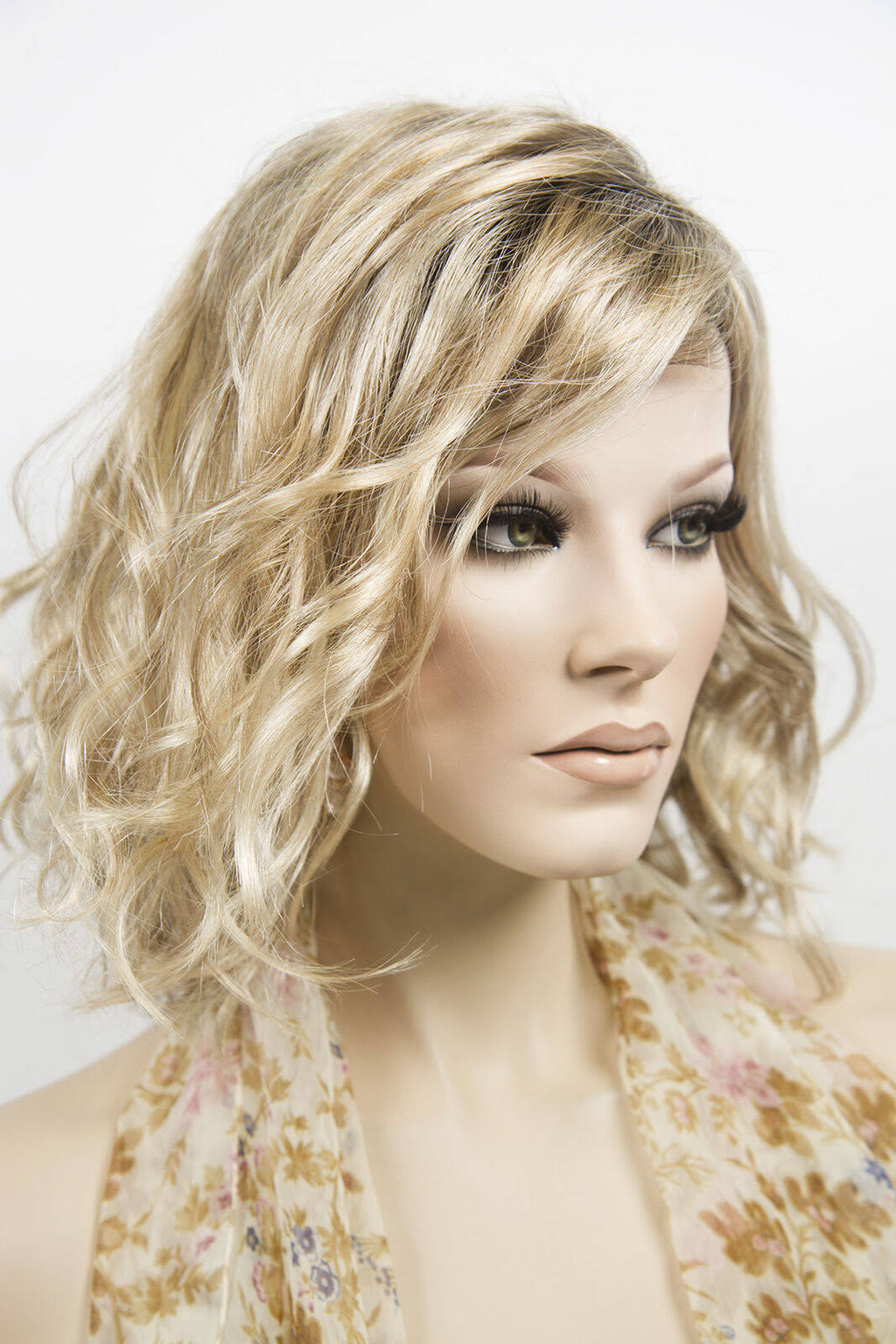 Dark Brown Dark Auburn Wavy Straight Wigs E9010