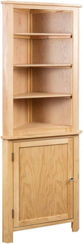Solid Oak Wood Corner Cabinet D6105