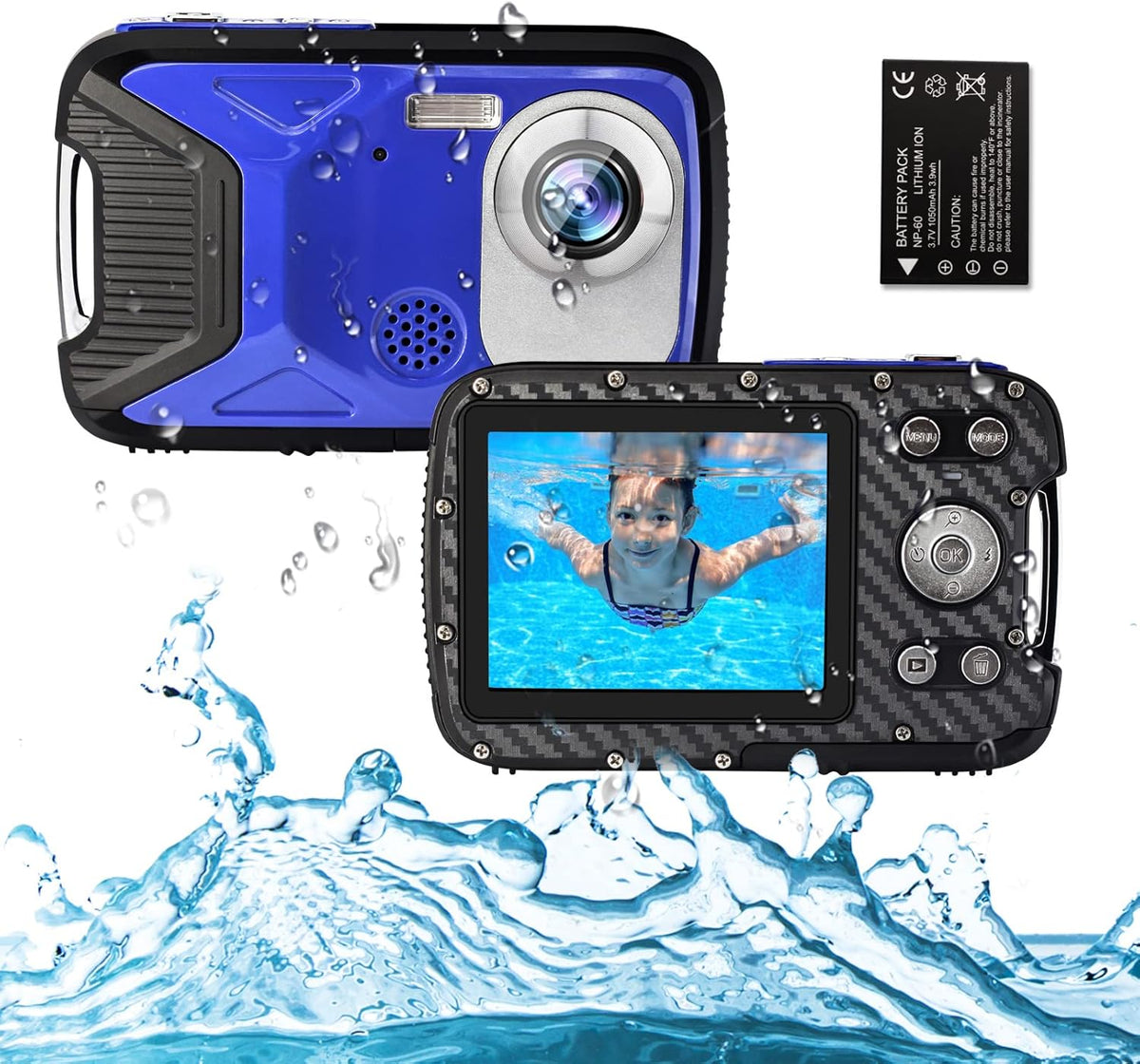 Orange Waterproof Digital Camera with Flash E15866