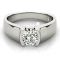 18K White Gold Plated Solitaire Engagement Ring 925 Sterling Silver G344