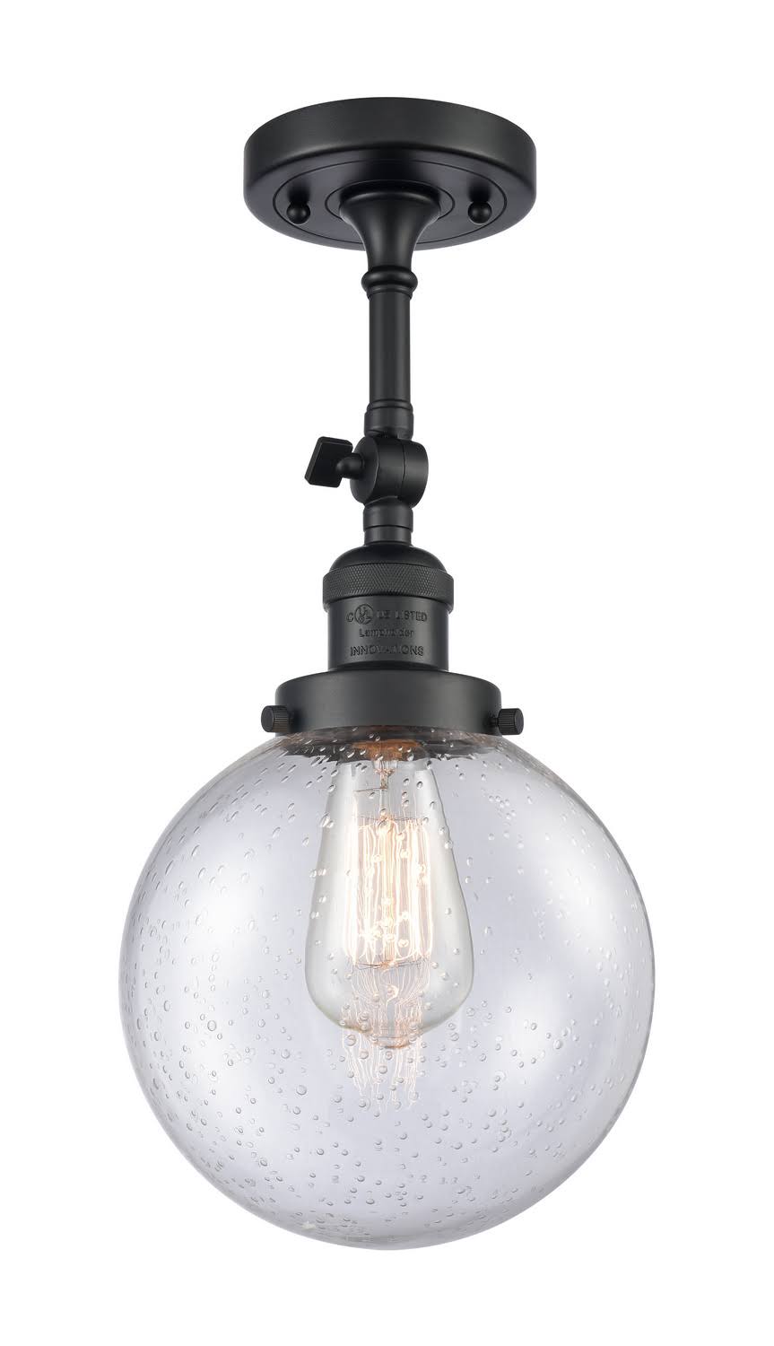 Matte Black LED Semi-Flush Mount Light M151586
