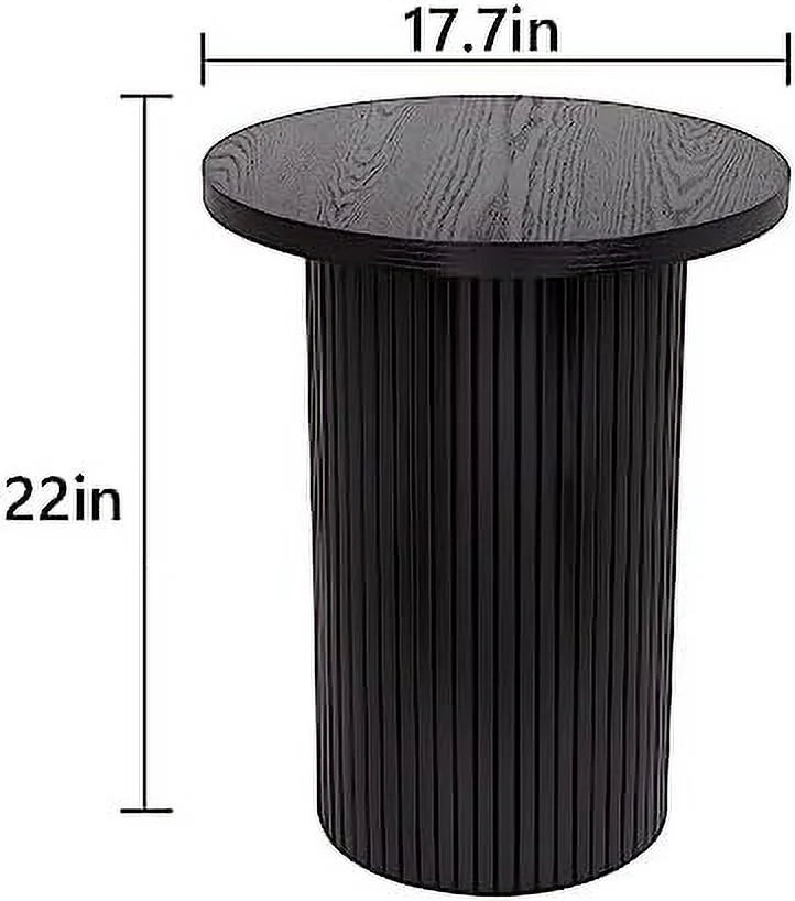 Solid Wood Round End Table Z674590