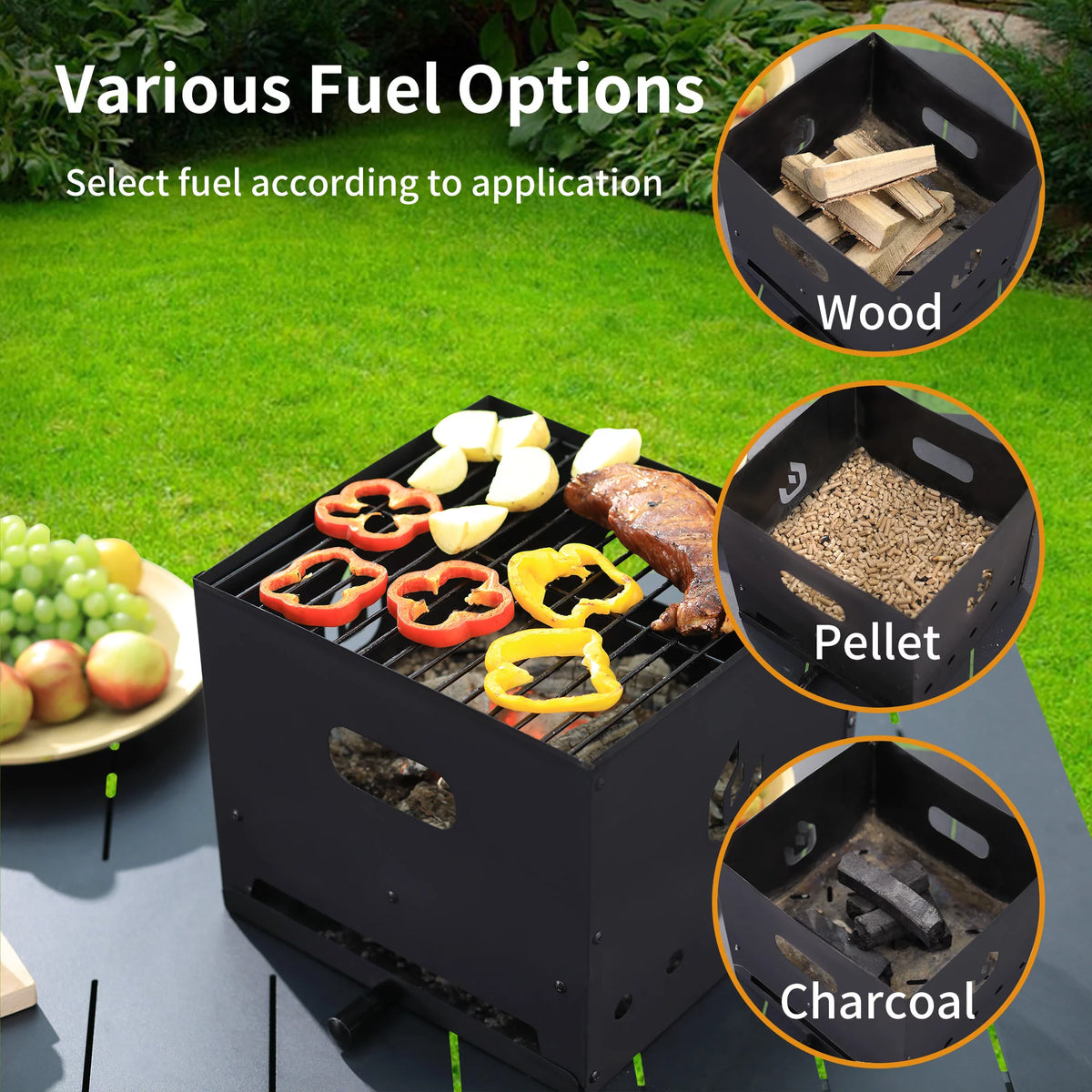 4 in 1 Wood Fired 12 inch Pizza Oven Y7480
