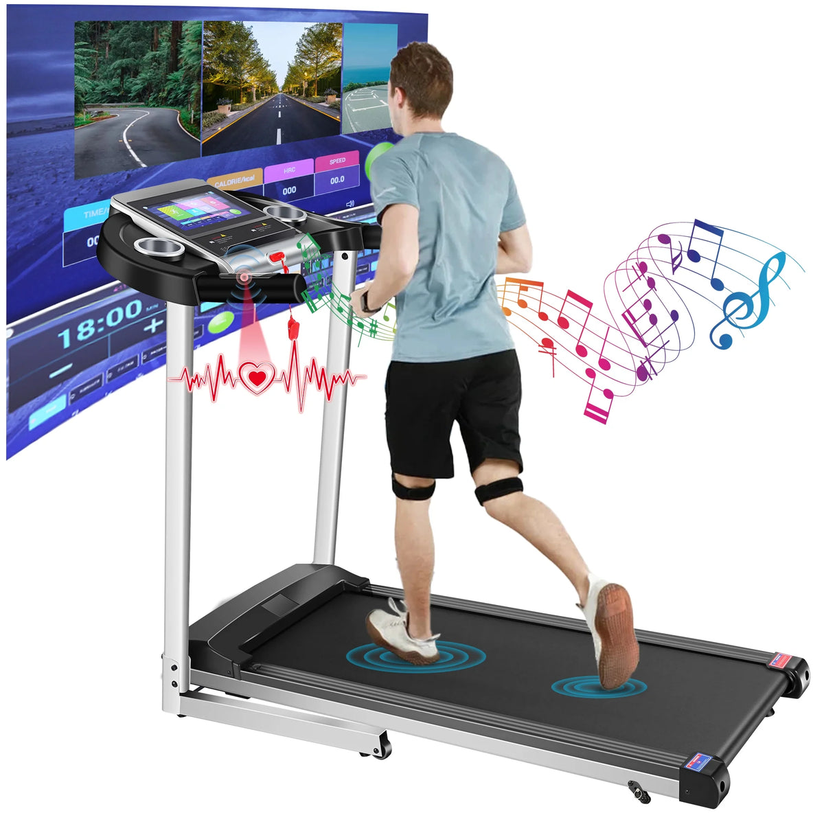3.25HP Folding Treadmill with Incline D818502