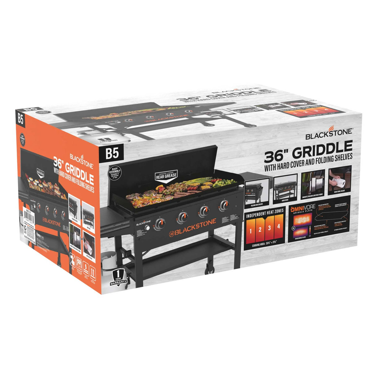 4-Burner Propane Griddle Cooking Station with Hard Cover X250210