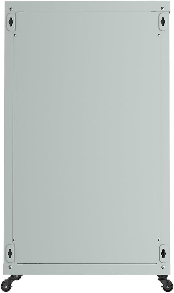 18U Wall Mount Gray IT Network Server Rack Cabinet Enclosure 24 Inch Depth O691