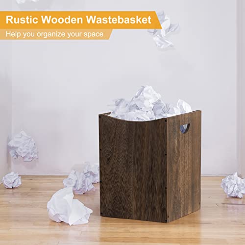 Wood 9.5 Gallon Trash Can U530684