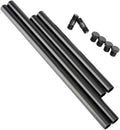 15mm Rod 8 Inch and 12 Inch with M12 Thread Rod Connector Rod Cap Extend to 20 Inch Rods, Pack of 2 I7564