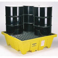 4 Drum Containment Spill Pallet, 8000 lbs Capacity B7412