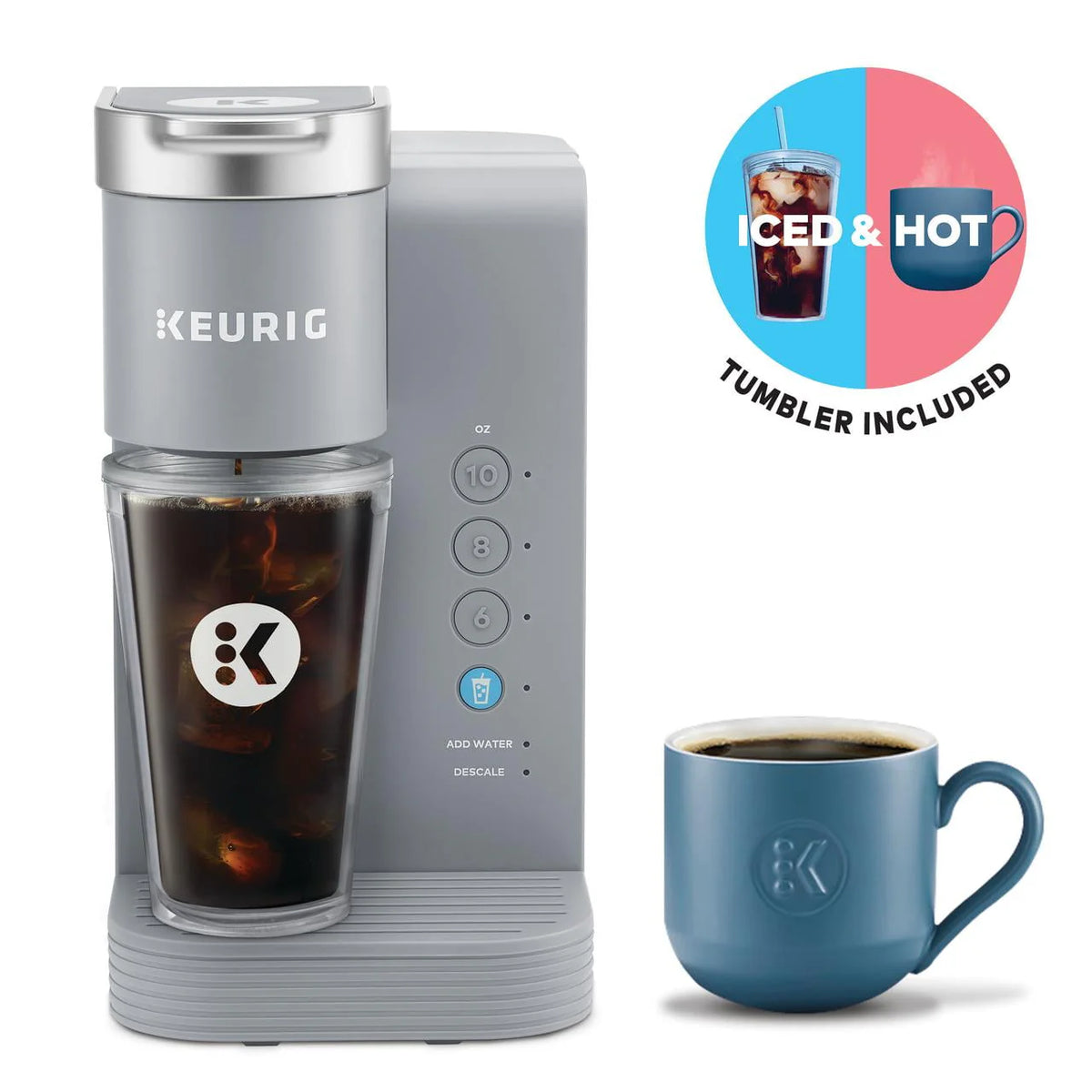 Gray Single-Serve K-Cup Pod Coffee Maker L267