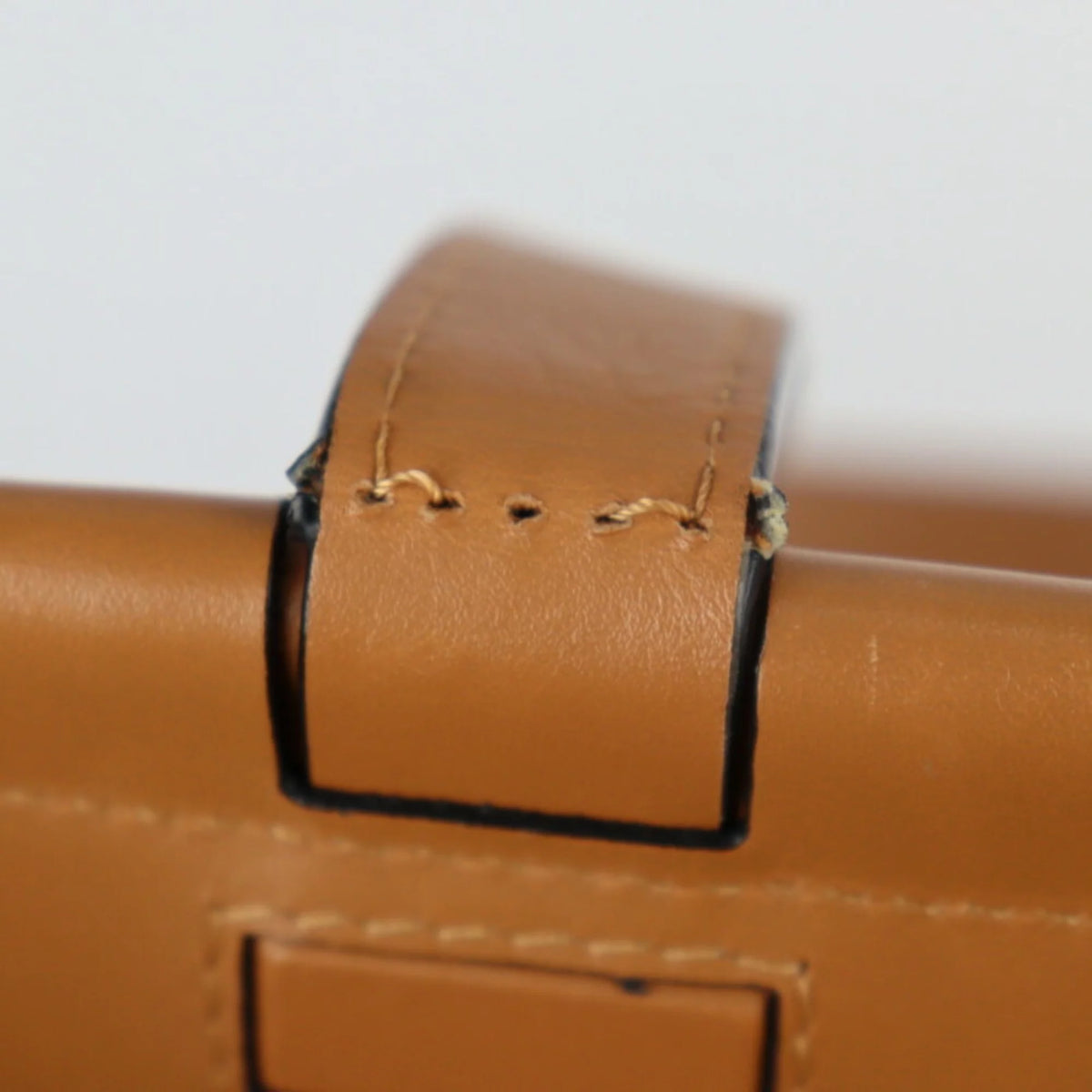 Camel Brown Calf Leather Shoulder Bag D440191