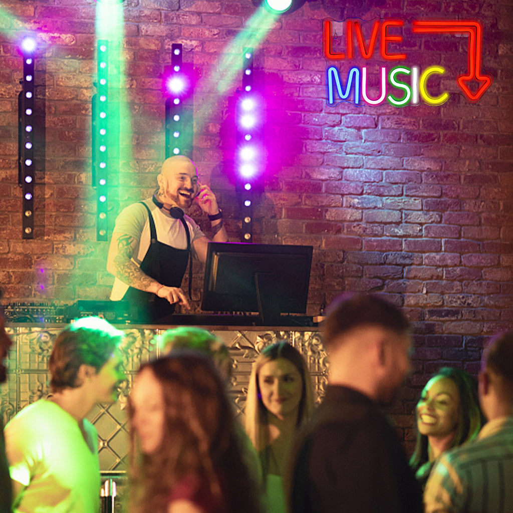 LED Neon Light Signs for Bedroom Music Studio J6378