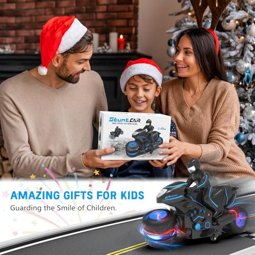 Remote Control Motorcycle with RGB Wheels Lights N1108