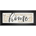 Framed Textual Art, White T3897