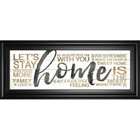 Framed Textual Art, White T3897